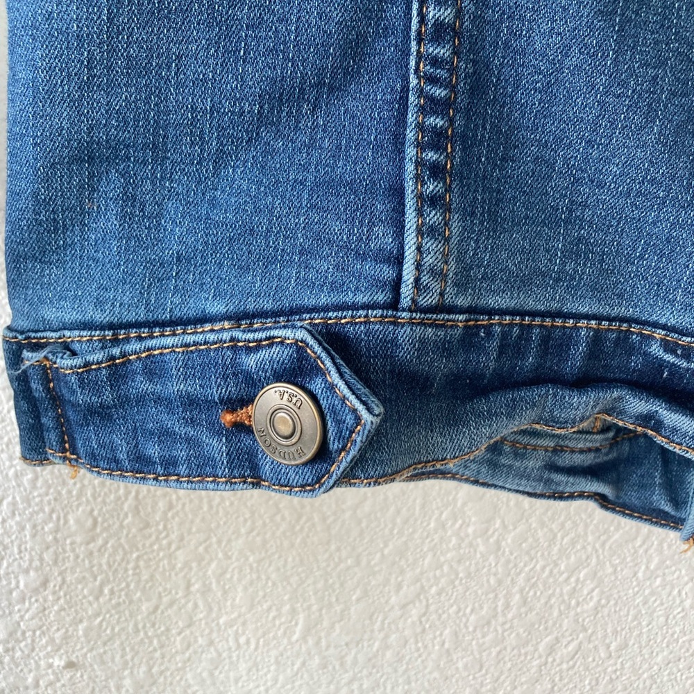 Hudson Denim Jacket Women’s Large Blue Jean Jacket Stretch - Picture 8 of 13